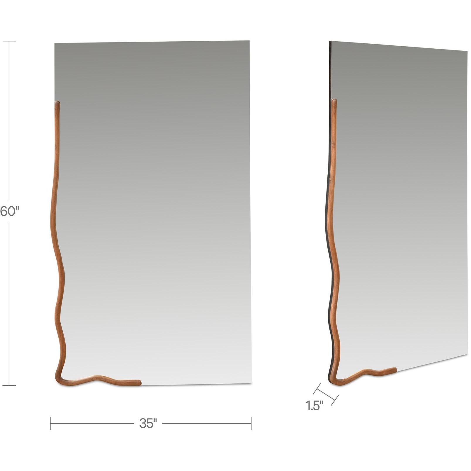 Leni Large Mirror Brown 5 Leni Large Mirror Brown - Image 5