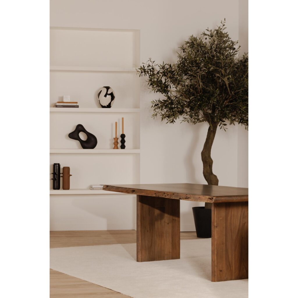 Lila Large Dining Table Brown - Image 9