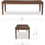 Russet Dining Table Brown BB-1021-03 BB 1021 03 70