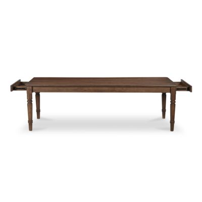 Russet Dining Table Brown BB-1021-03 BB 1021 03 Russet front open shadsilo