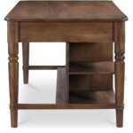 Russet Kitchen Island Brown BB-1022-03 BB 1022 03 Russet side right01 shadsilo