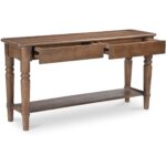 Russet Console Table Brown BB-1023-03 BB 1023 03 Russet diagR open shadsilo