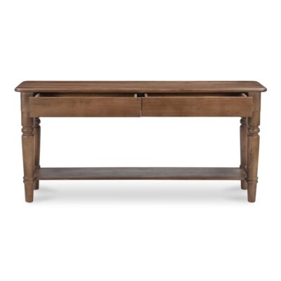 Russet Console Table Brown BB-1023-03 BB 1023 03 Russet front open shadsilo