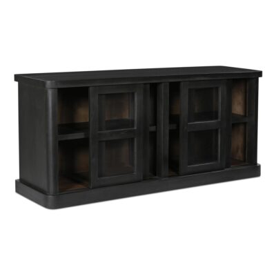 Mona Sideboard Black BB-1024-02 BB 1024 02 Mona diagR open shadsilo