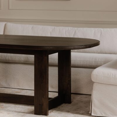 Glenn Oval Dining Table Dark Brown BB-1026-20-0 BB 1026 20 0 10