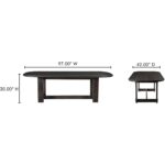 Glenn Oval Dining Table Dark Brown BB-1026-20-0 BB 1026 20 0 70