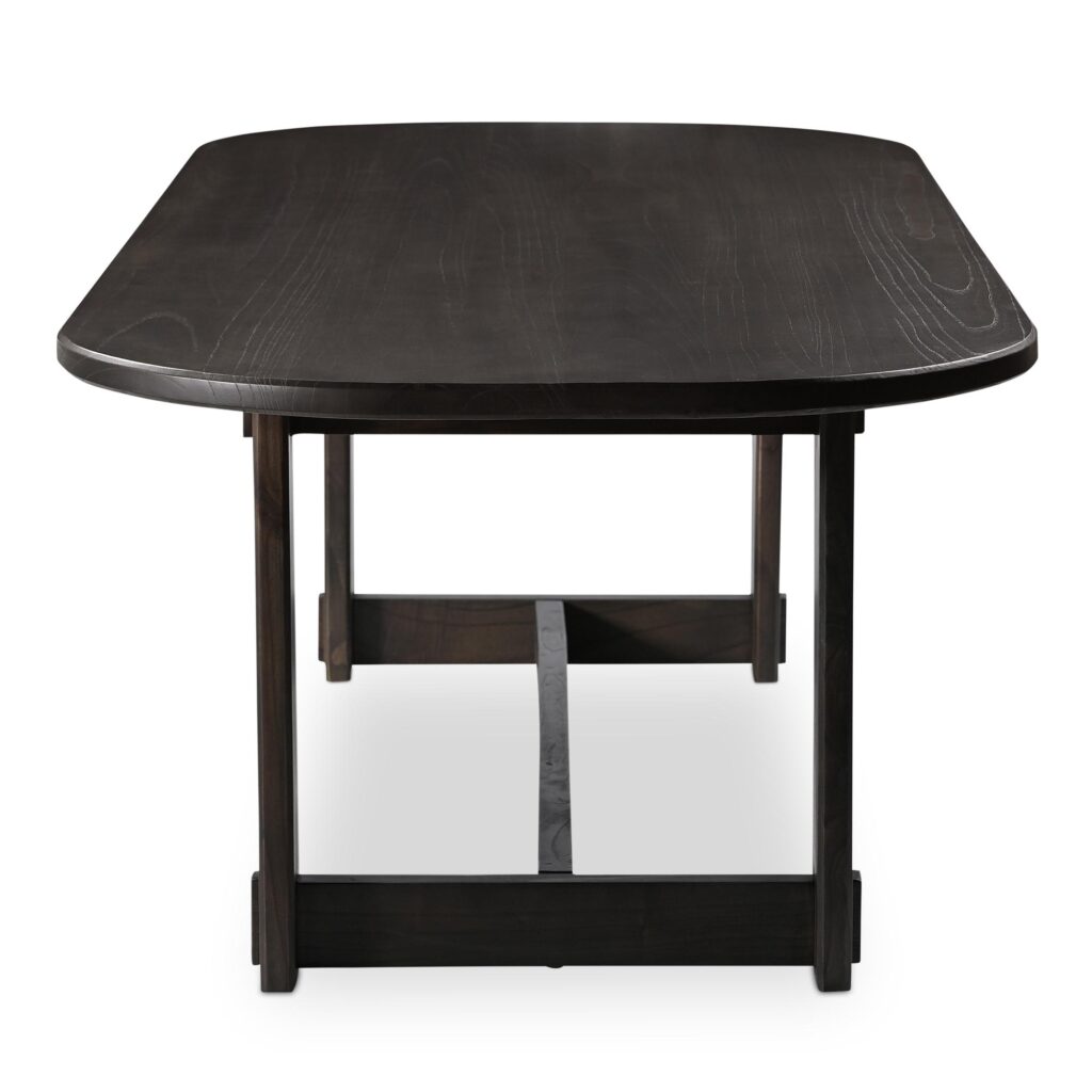 Glenn Oval Dining Table Dark Brown - Image 3