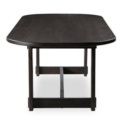 Glenn Oval Dining Table Dark Brown BB-1026-20-0 BB 1026 20 0 Glenn side shadsilo