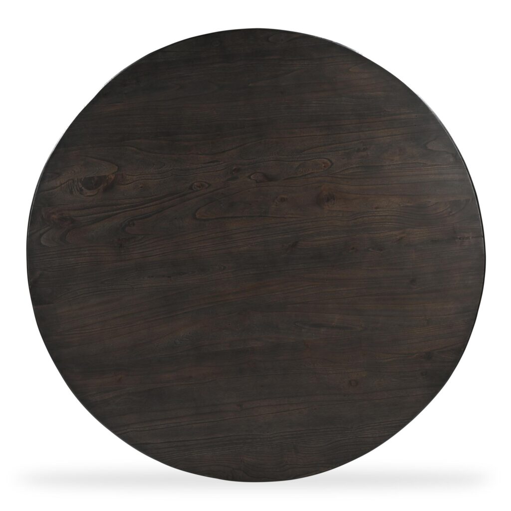 Glenn Round Dining Table Dark Brown - Image 3