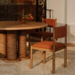 Treccia Round Dining Table Oak BB-1028-24-0 BB 1028 24 0 11