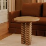 Treccia Side Table Oak BB-1030-24 BB 1030 24 12