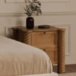 Treccia 2 Drawer Nightstand Oak BB-1031-24 BB 1031 24 13