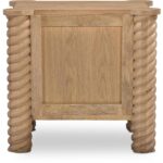 Treccia 2 Drawer Nightstand Oak BB-1031-24 BB 1031 24 Treccia back shadsilo