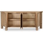 Treccia Sideboard Oak BB-1032-24 BB 1032 24 Treccia front open shadsilo