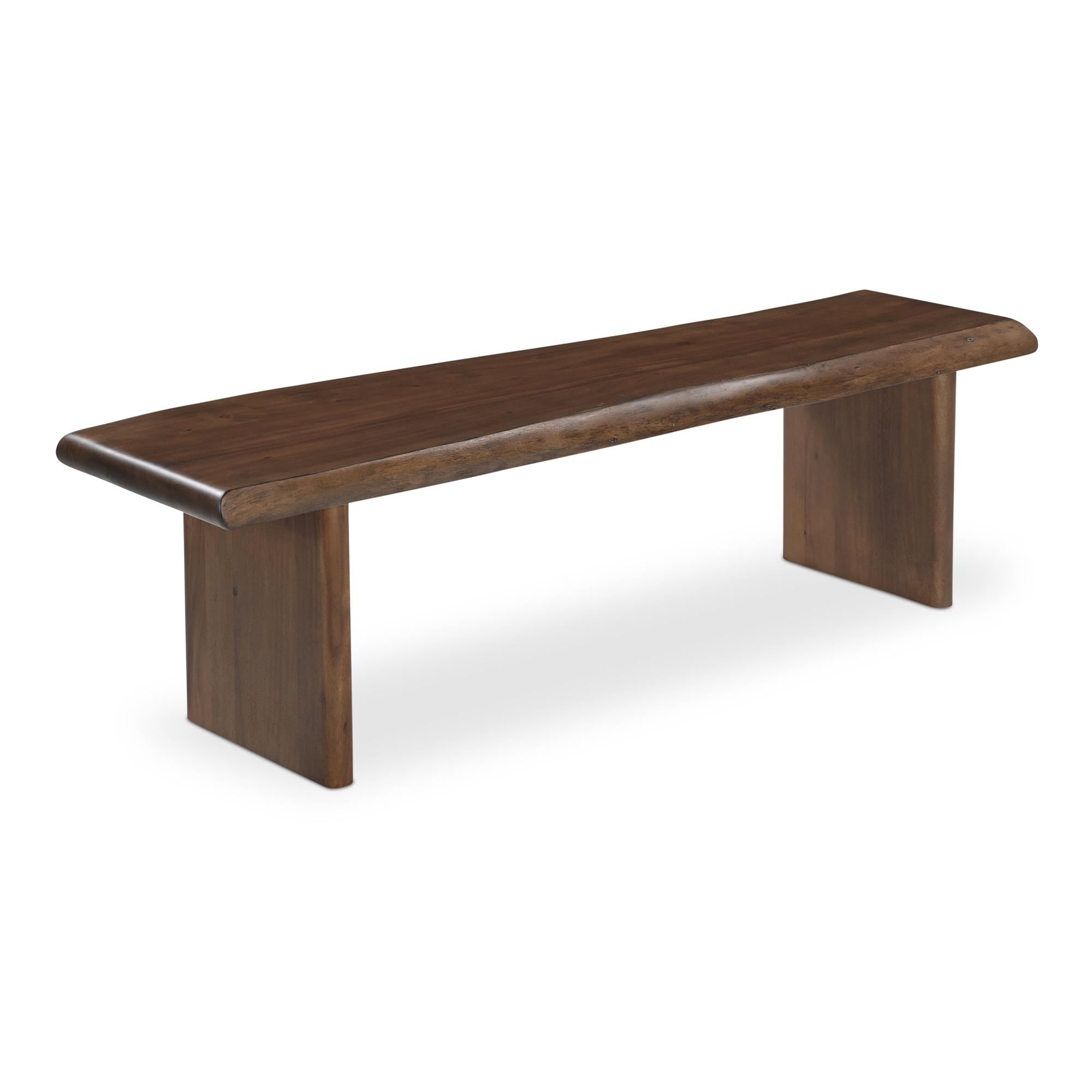 Lila Dining Bench Small Brown 2 Lila Dining Bench Small Brown - Image 2