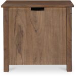 Gene Charging Nightstand Dark Brown BB-1039-20 BB 1039 20 Gene back shadsilo