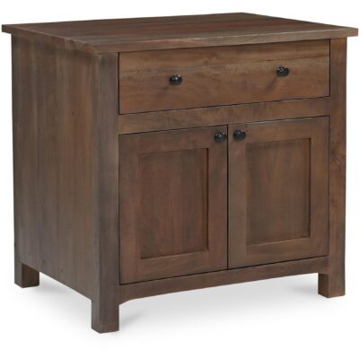 Gene Charging Nightstand Dark Brown