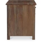 Gene Charging Nightstand Dark Brown BB-1039-20 BB 1039 20 Gene side left shadsilo