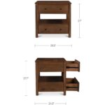 Lottie Charging Nightstand Brown BB-1040-03 BB 1040 03 70