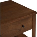 Lottie Charging Nightstand Brown 14 Lottie Charging Nightstand Brown BB-1040-03 BB 1040 03 Lottie closeup02 shadsilo