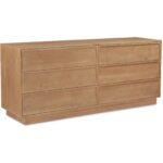 Hudson 6 Drawer Dresser Natural BB-1046-24 BB 1046 24 Hudson diagR shadsilo