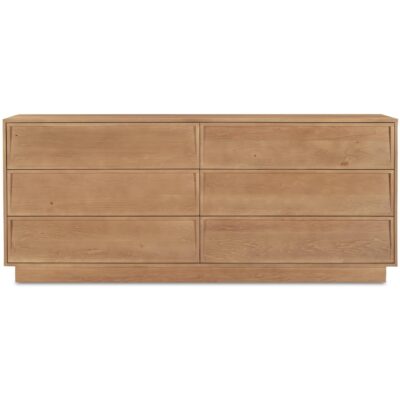 Hudson 6 Drawer Dresser Natural