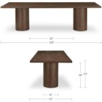 Hadley Dining Table Small Warm Brown BB-1047-20-0 BB 1047 20 0 70 dim