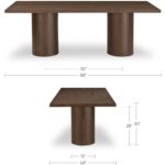 Hadley Dining Table Large Warm Brown BB-1048-20-0 BB 1048 20 0 70 dim