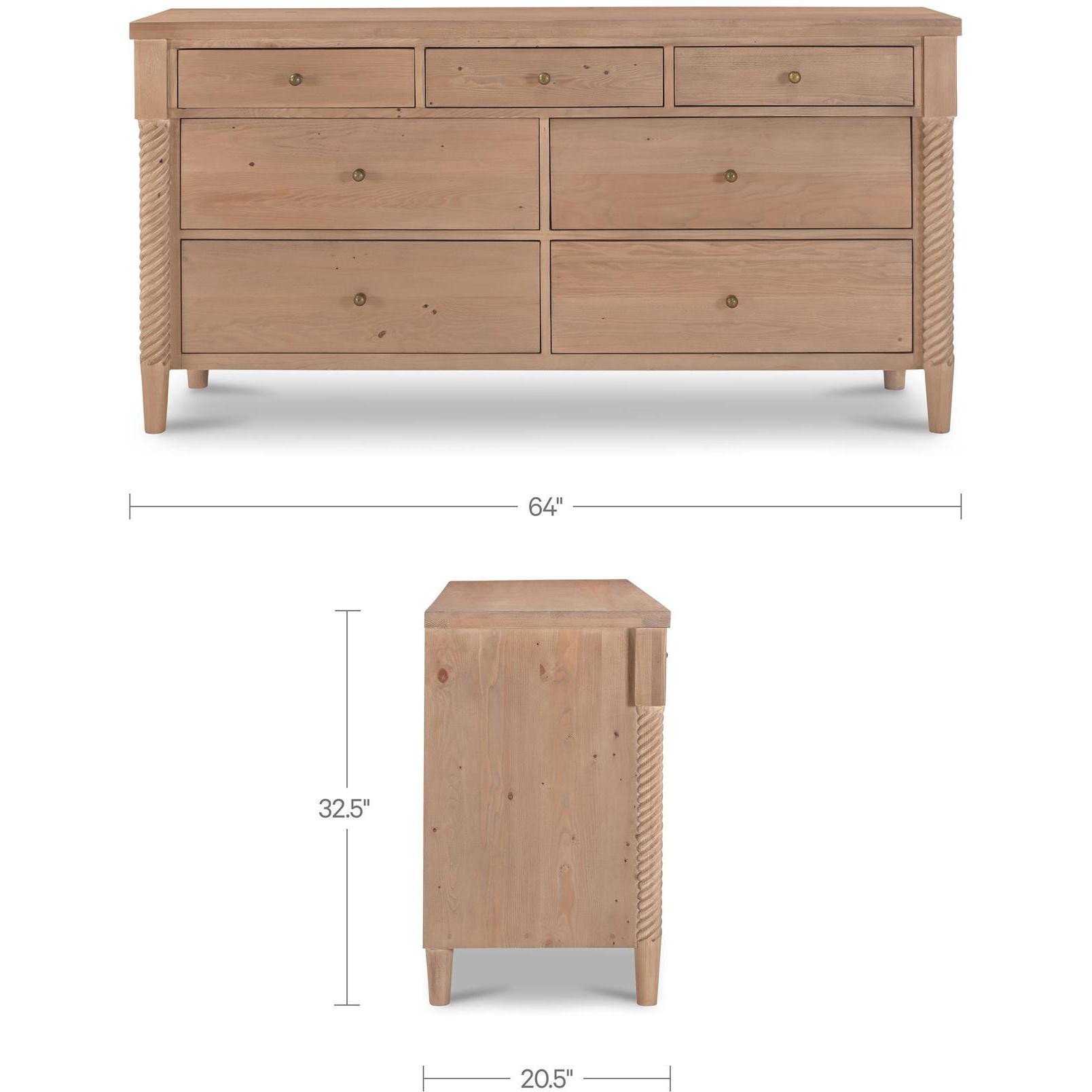 Joni 7 Drawer Dresser Natural 3 Joni 7 Drawer Dresser Natural - Image 3
