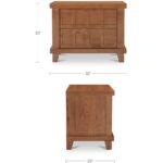 Enya Nightstand Red Oak 5 Enya Nightstand Red Oak BB-1056-04 BB 1056 04 70 dim