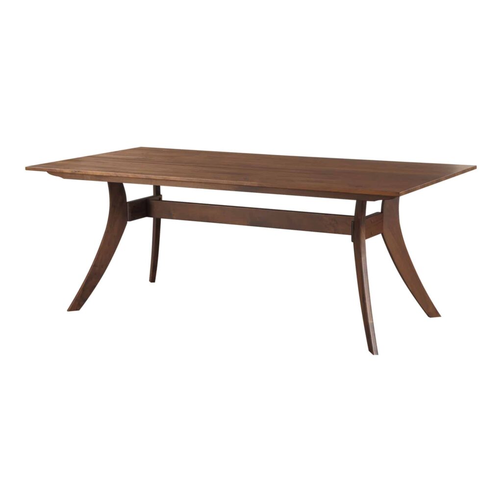 Florence Rectangular Dining Table Small Walnut - Image 2