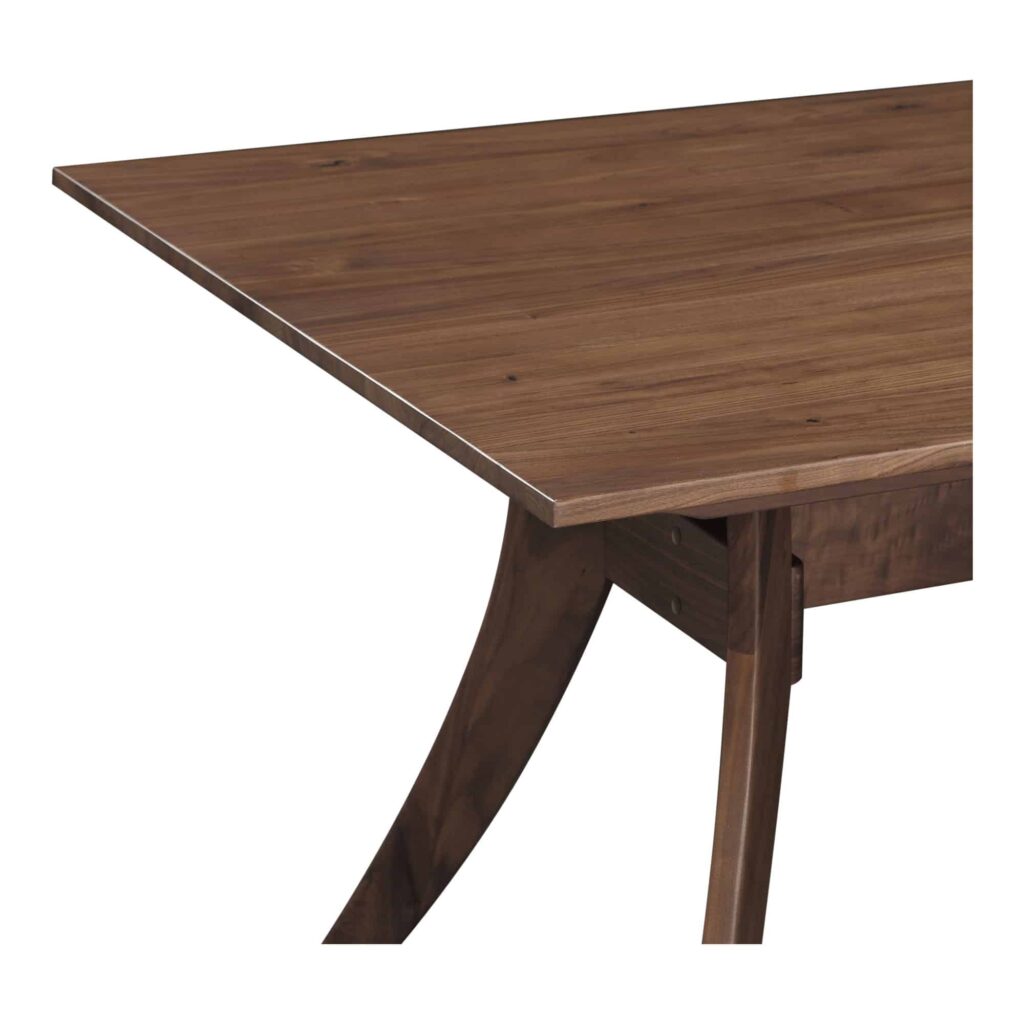 Florence Rectangular Dining Table Small Walnut - Image 3