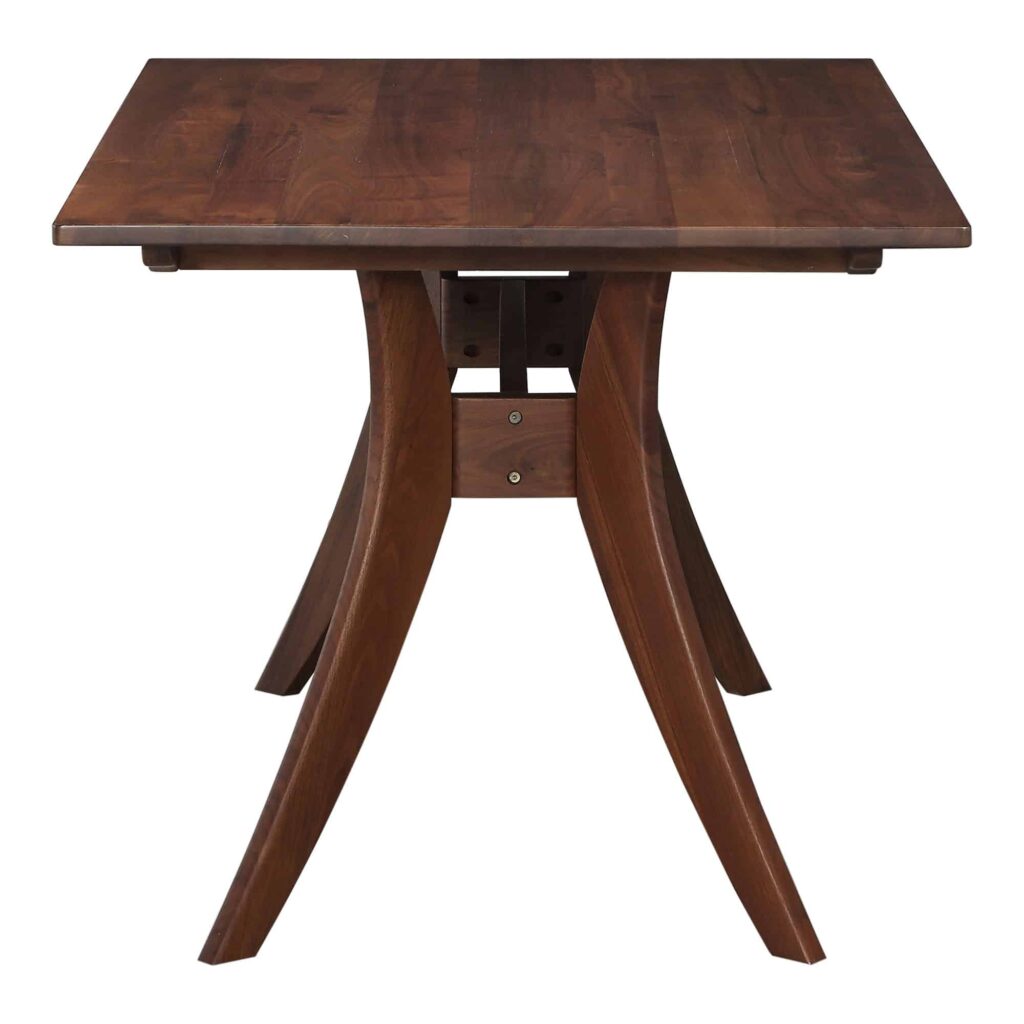 Florence Rectangular Dining Table Small Walnut - Image 4