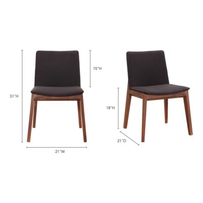 Deco Dining Chair Black (Set of 2) BC-1016-02 BC 1016 02 70