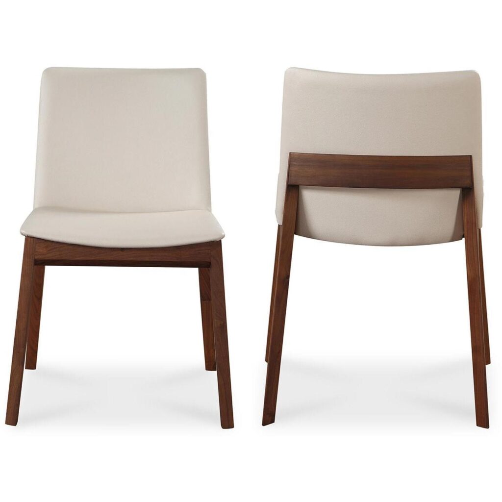 Deco Dining Chair White Pvc (Set of 2) - Image 2