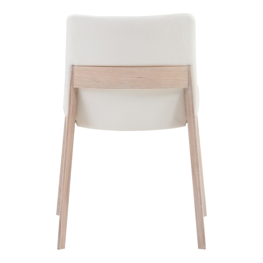 Deco Oak Dining Chair White Pvc (Set of 2) - Image 7