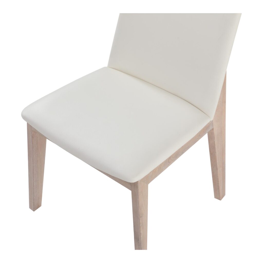 Deco Oak Dining Chair White Pvc (Set of 2) - Image 8