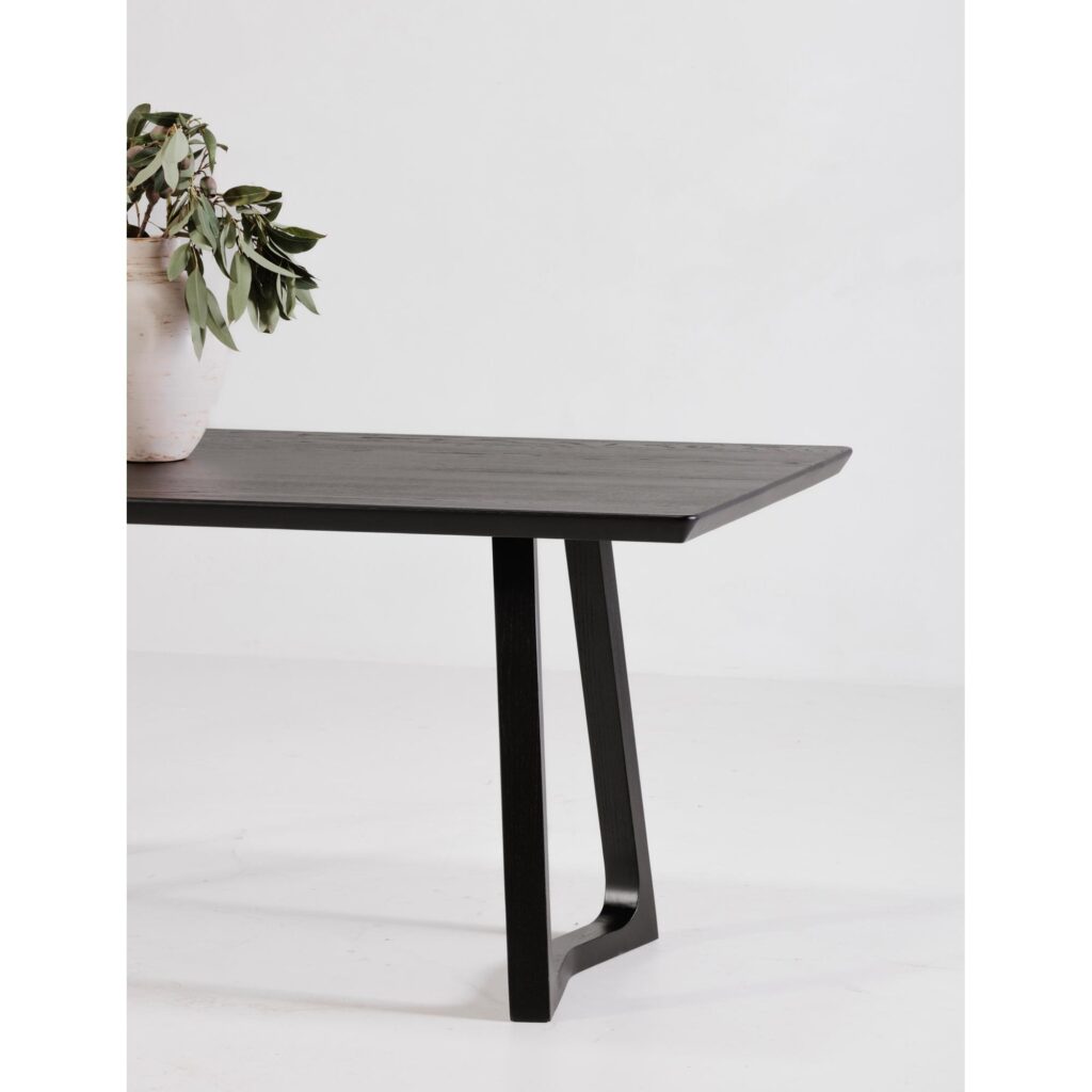 Silas Dining Table Black Ash - Image 6