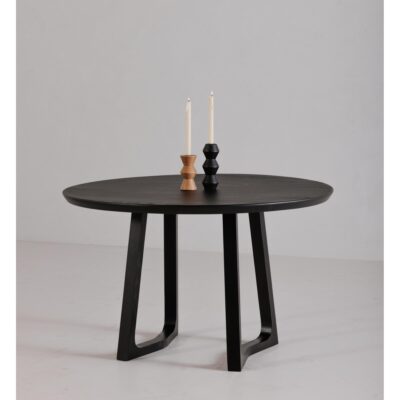 Silas Round Dining Table Black Ash BC-1102-02-0 BC 1102 02 0 30