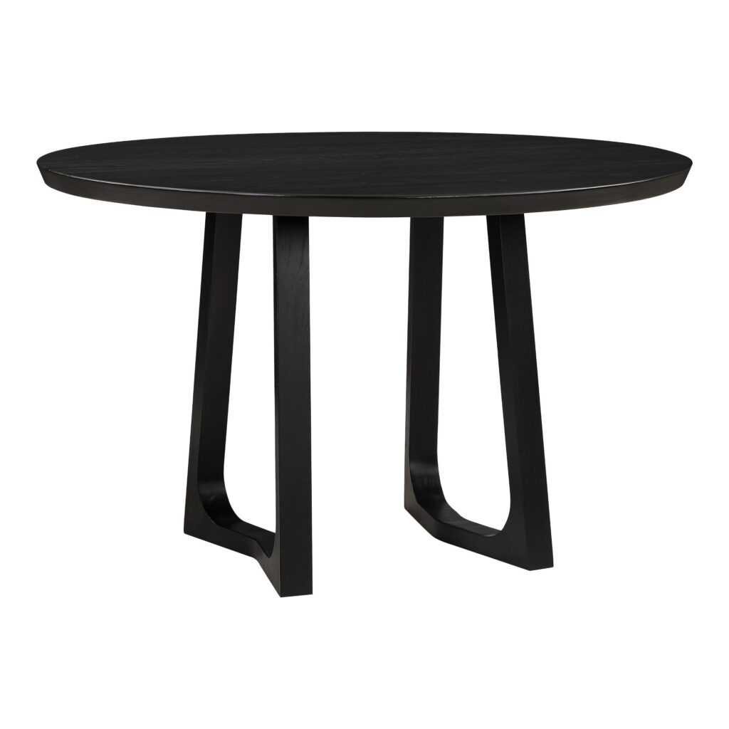 Silas Round Dining Table Black Ash - Image 2