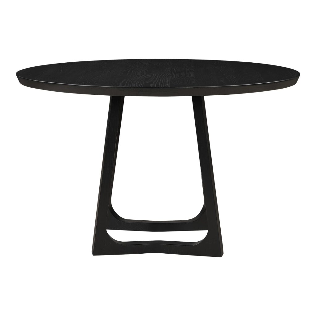 Silas Round Dining Table Black Ash - Image 3