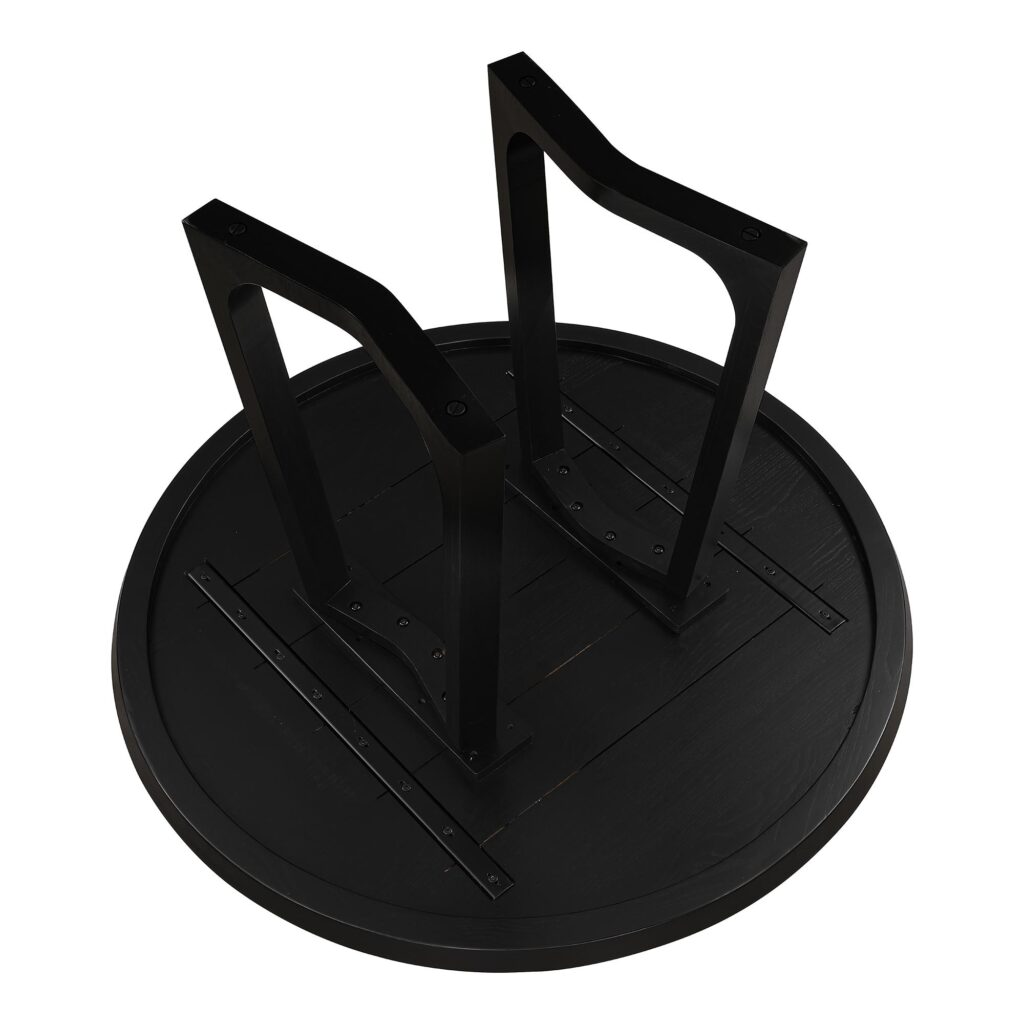 Silas Round Dining Table Black Ash - Image 4