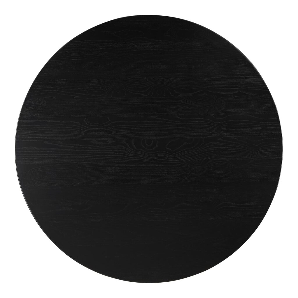 Silas Round Dining Table Black Ash - Image 5