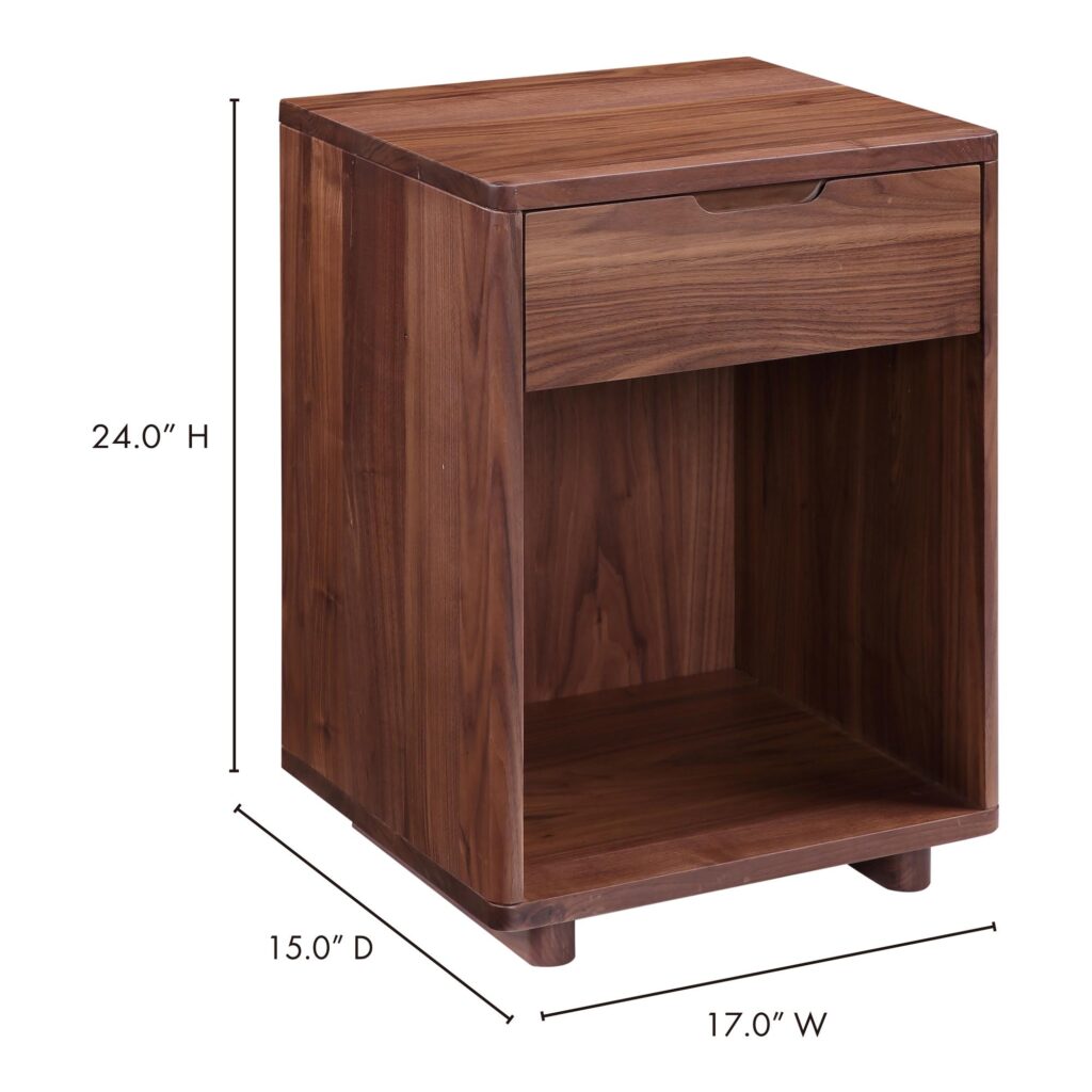 Osamu Walnut Nightstand - Image 9