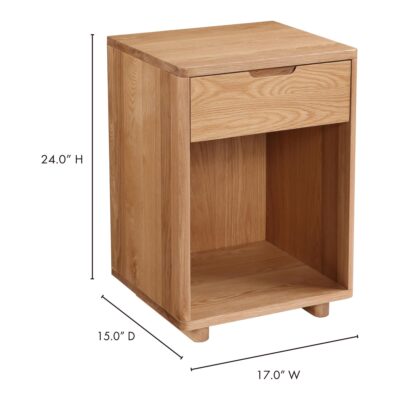 Osamu Oak Nightstand BC-1104-24 BC 1104 24 70