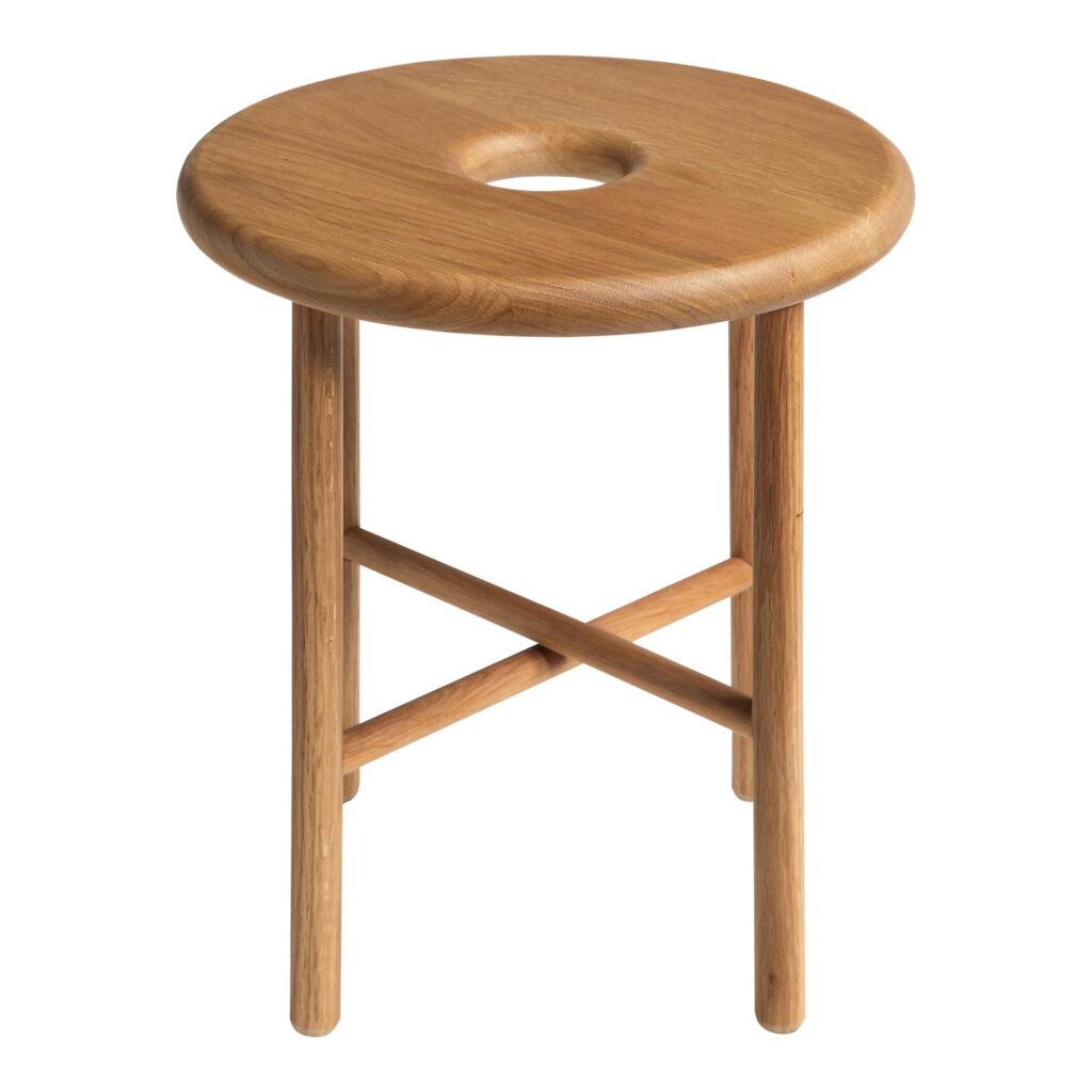 Namba Oak Stool - Image 2