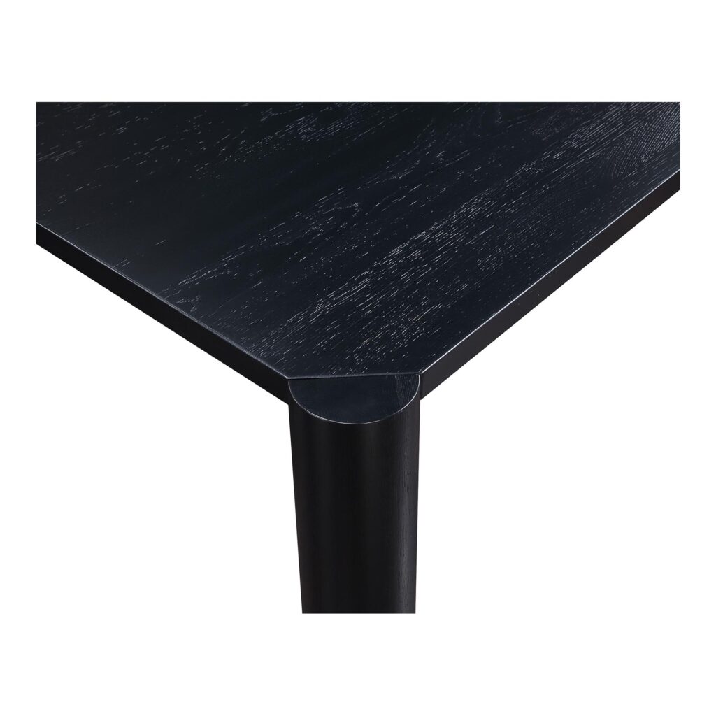 Post Dining Table Oak Black - Image 4