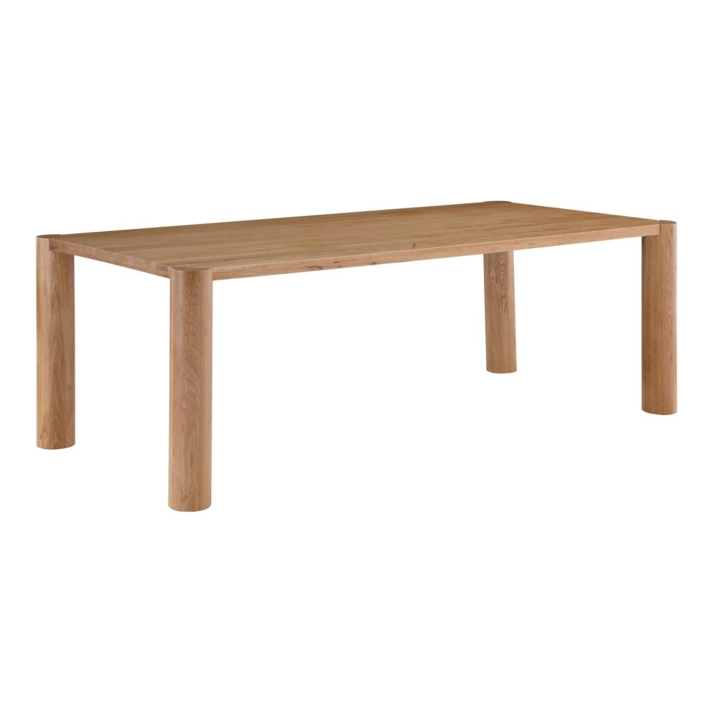 Post Dining Table Oak Natural - Image 2