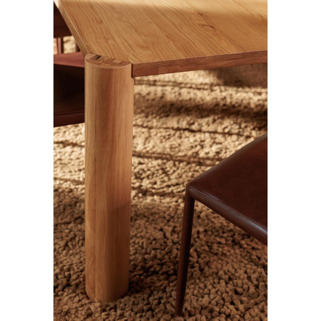 Post Dining Table Oak Natural - Image 7