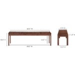 Rohe Bench Walnut Brown BC-1114-03 BC 1114 03 70